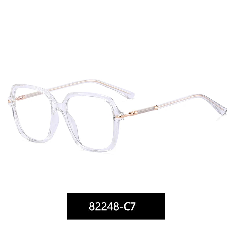 ANTI BLUE LIGHT Women's Luxury Designer Optical Frames Blue Light Blocking Prescription Glasses Rectangle Style Eyewear