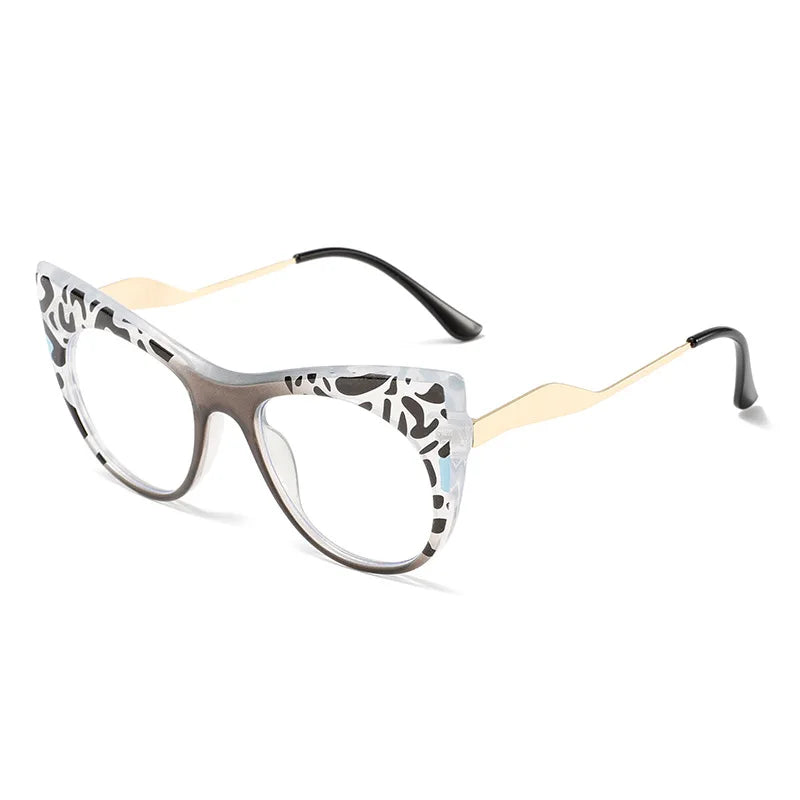 COMPUTER GLASSES / EXECUTIVE Women's Cat Eye Anti Blue Light Glasses Fashion Looking Younger Blue Ray Glasses for Daily Use