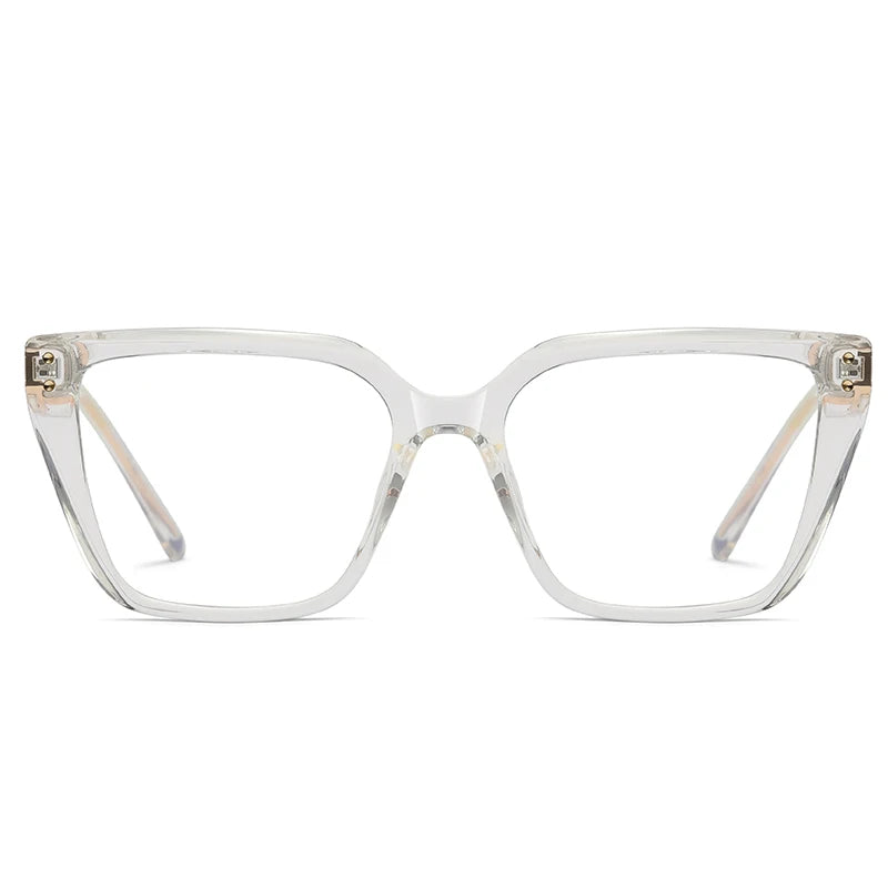 Reading Glasses Anti-Blue Light Women's Classic Square Thick Frame Optical Eyewear for Female