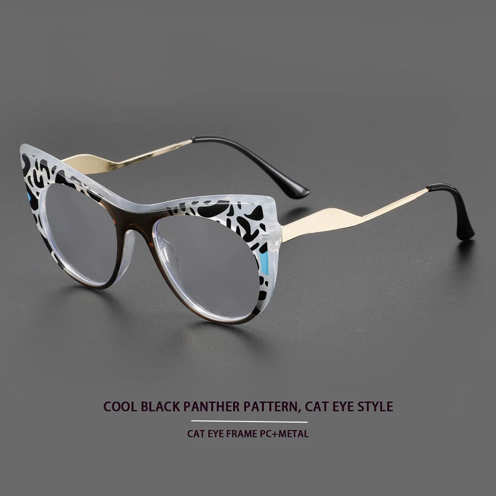 COMPUTER GLASSES / EXECUTIVE Women's Cat Eye Anti Blue Light Glasses Fashion Looking Younger Blue Ray Glasses for Daily Use