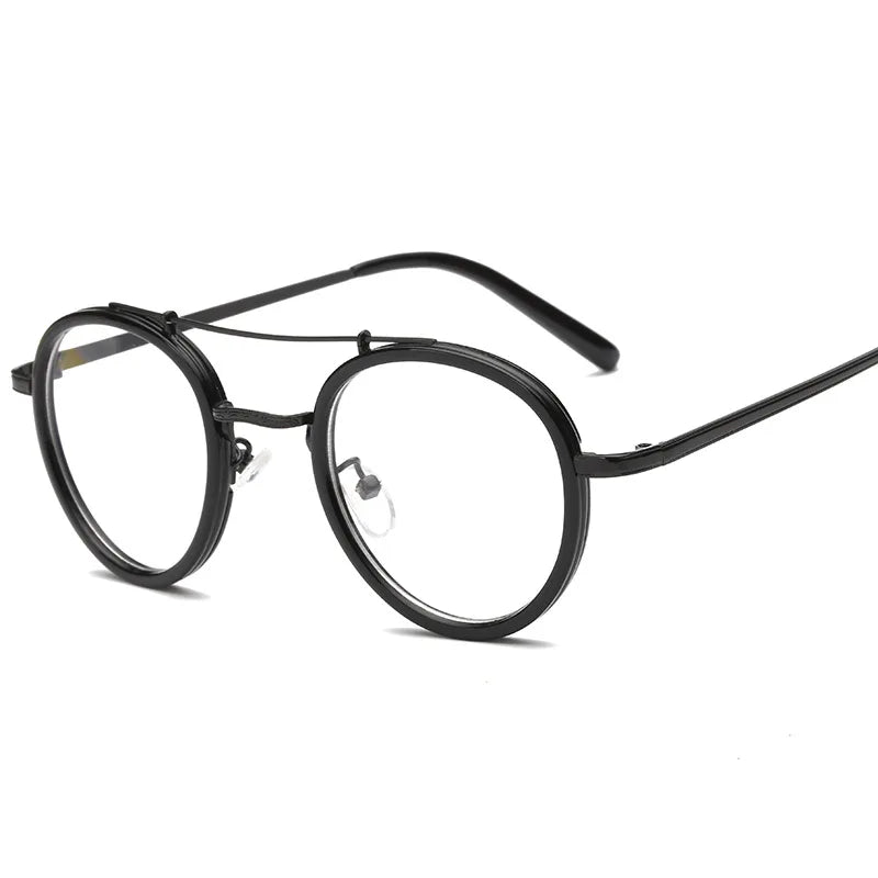 EYGLASSES FRAME EXECUTIVE Vintage Round Women Men Classic Optical Eyeglasses Clear Lens Retro Spectacles Pink Transparent Eyewear