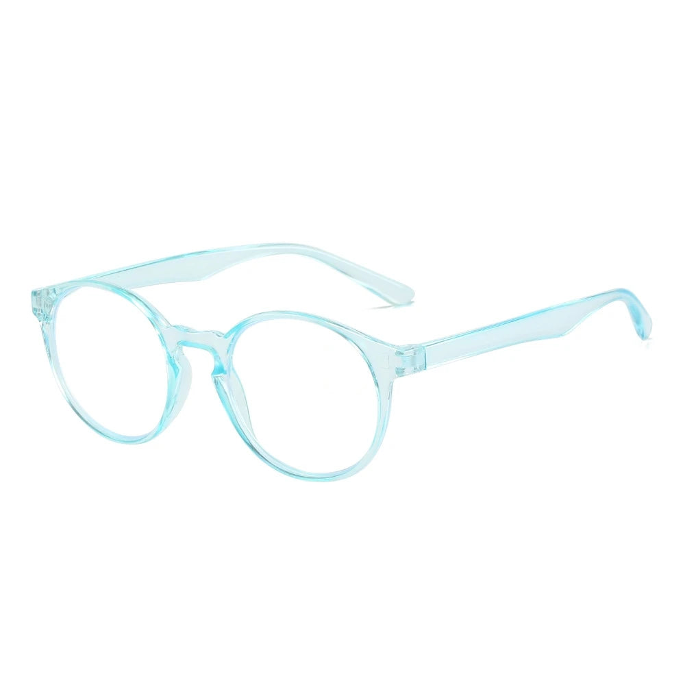 Reading Glasses Round Frame Presbyopia Corrective Eyeglasses Flexible