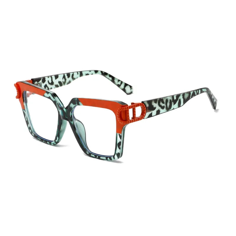 COMPUTER GLASSES / EXECUTIVE Square Optical Fashion Oversize Optical Eyeglass Frame Big Frame Eye Glasses Frames for Men With Lens Tr90 Blue light