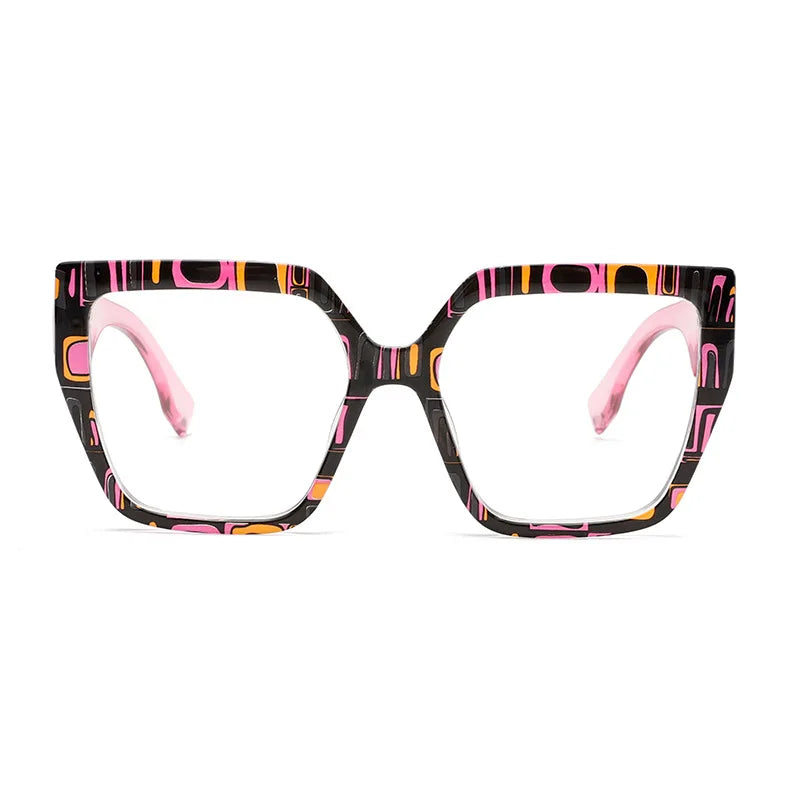 COMPUTER GLASSES / EXECUTIVE Multicolor Oversize Square Anti Blue Light Glasses New Trendy Women Men Blue Light Blocking Glasses
