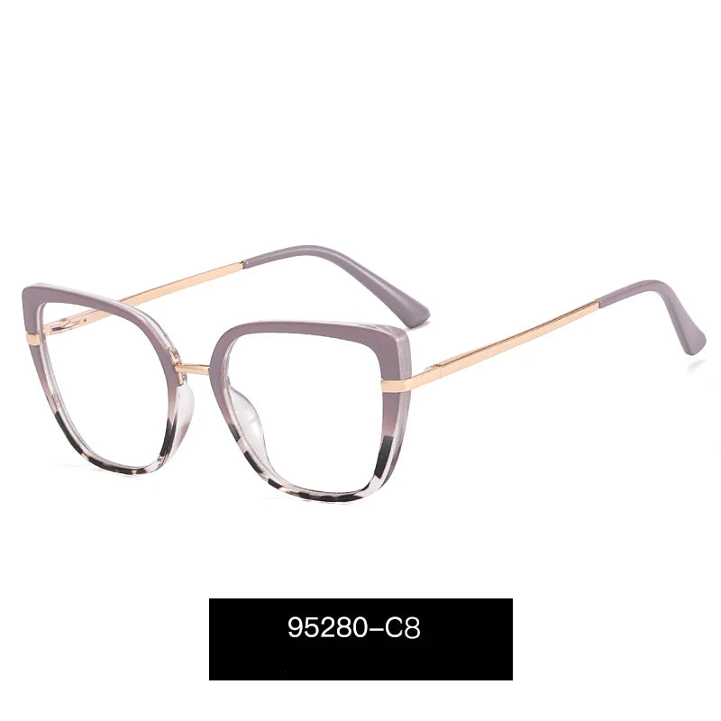 COMPUTER GLASSES / EXECUTIVE Metal Blue Light Blocking Optical Frame Women Optical Glasses