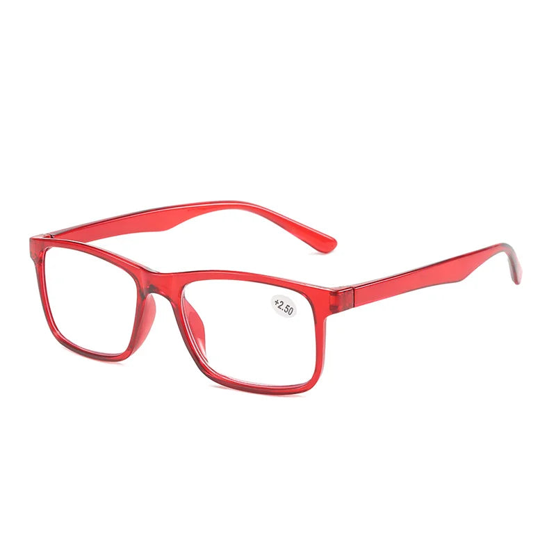 Reading Glasses 1pc TR Squared Frame Good Quality Presbyopia Fashion Male Female Unisex Corrective Eyeglasses