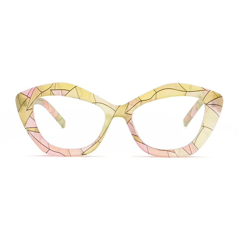 New Irregular Marbling AntiCOMPUTER GLASSES / EXECUTIVE -Blue Light Flat Mirror Eyewear Optical Glasses Fashion Designer Spectacle Eyeglasses Frame