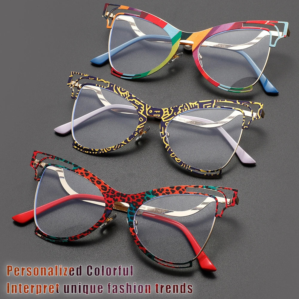 COMPUTER GLASSES / EXECUTIVE Fashion Reading Glasses Designer Old Men Women Cat Eye Wholesale Fashion Women Colorful Reading Glasses