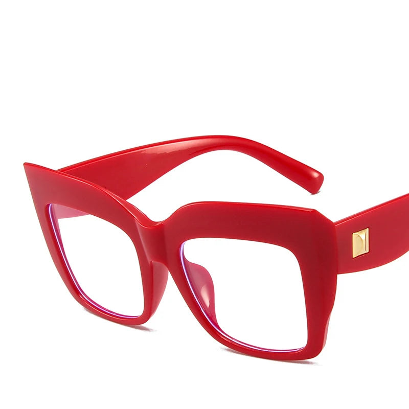 COMPUTER GLASSES / EXECUTIVE Eyeglasses New Fashion Best Selling Ladies Plastic Classic Leopard Frame Anti-blue Light Glasses