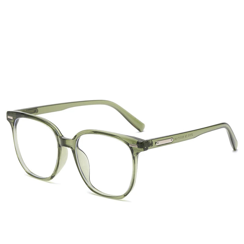 COMPUTER GLASSES / EXECUTIVE square Fashion Trendy Geometric Anti Blue Light Computer Glasses Can Be Paired with Myopia