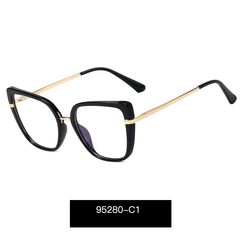 COMPUTER GLASSES / EXECUTIVE Metal Blue Light Blocking Optical Frame Women Optical Glasses