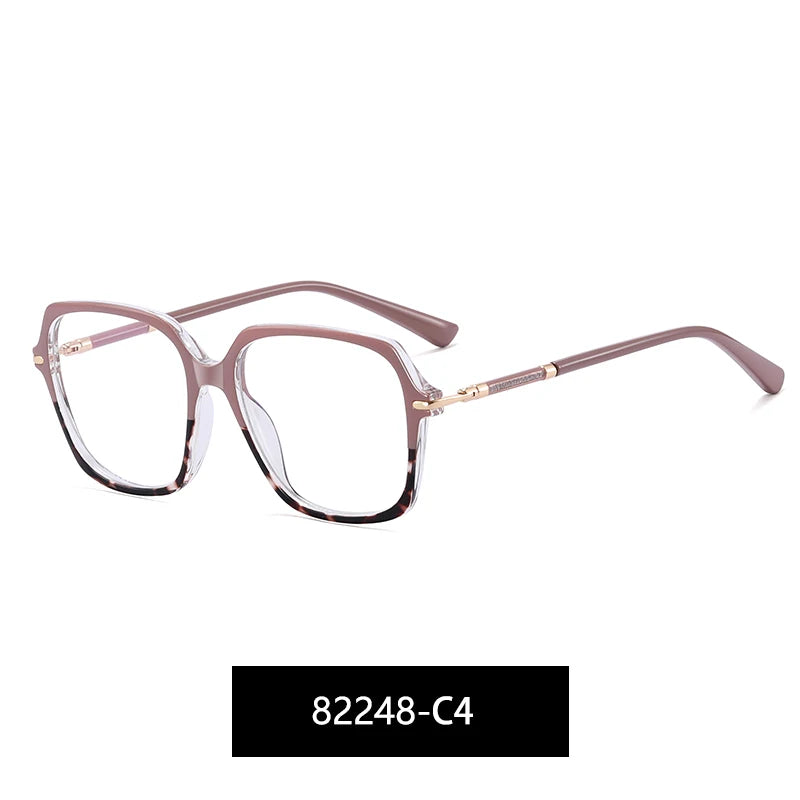 ANTI BLUE LIGHT Women's Luxury Designer Optical Frames Blue Light Blocking Prescription Glasses Rectangle Style Eyewear