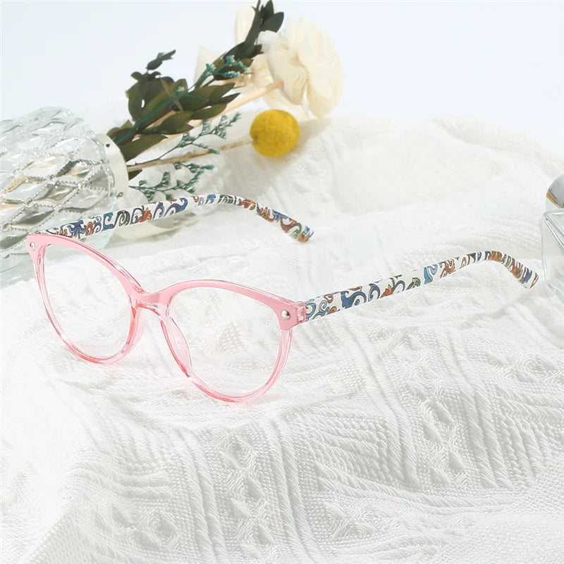 Reading Glasses Unisex Slim 1pc PC Squared Blue Light Blocking Presbyopia Corrective Eyeglasses for Men Women Brown