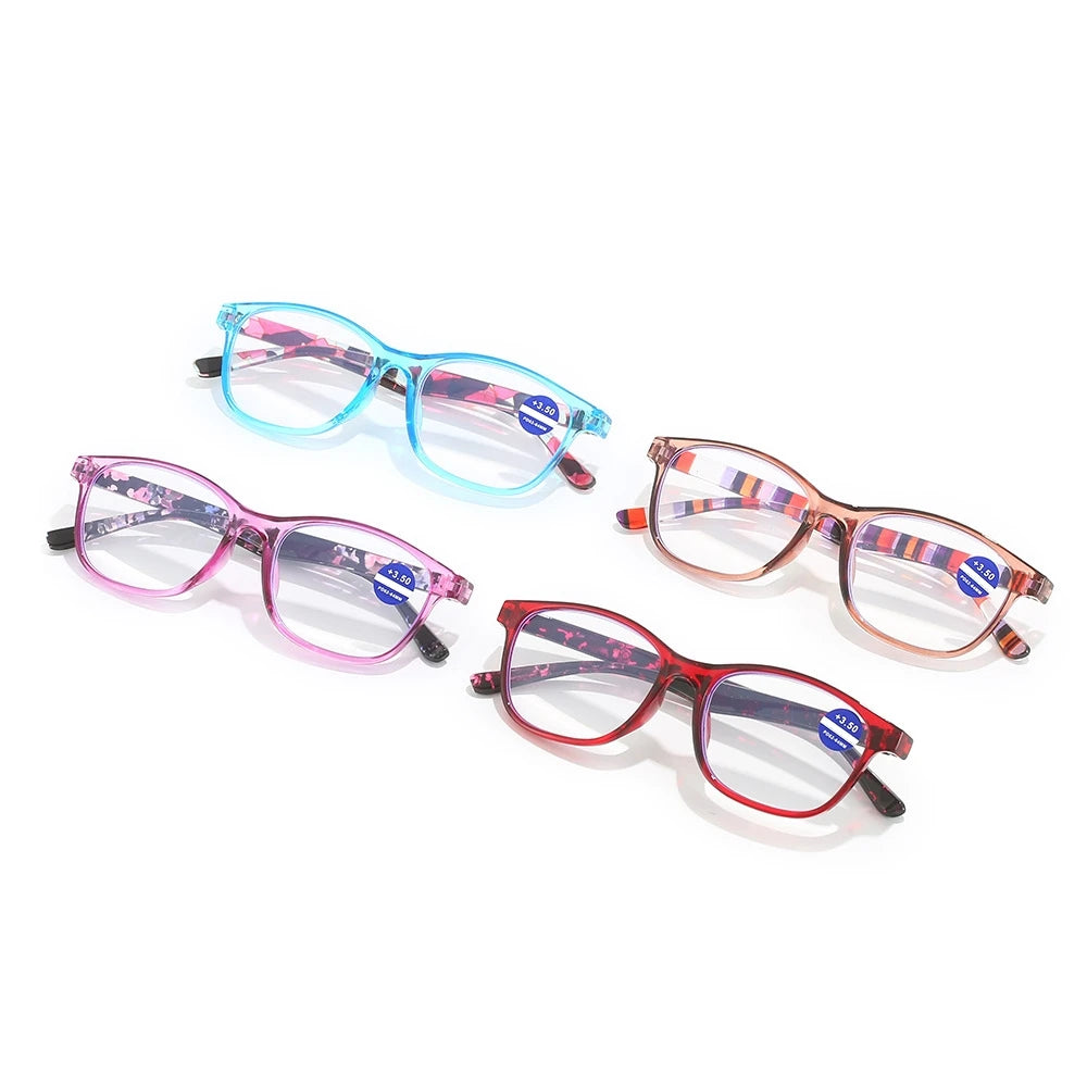 READING GLASSES Frame Slim Eyeglasses Blue Red for Women