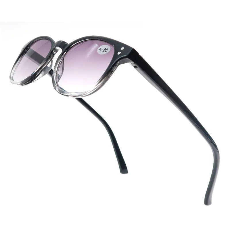 Reading Glasses Women High Quality Round Frame Eyewear Including Sun Magnifying Fashion Glasses