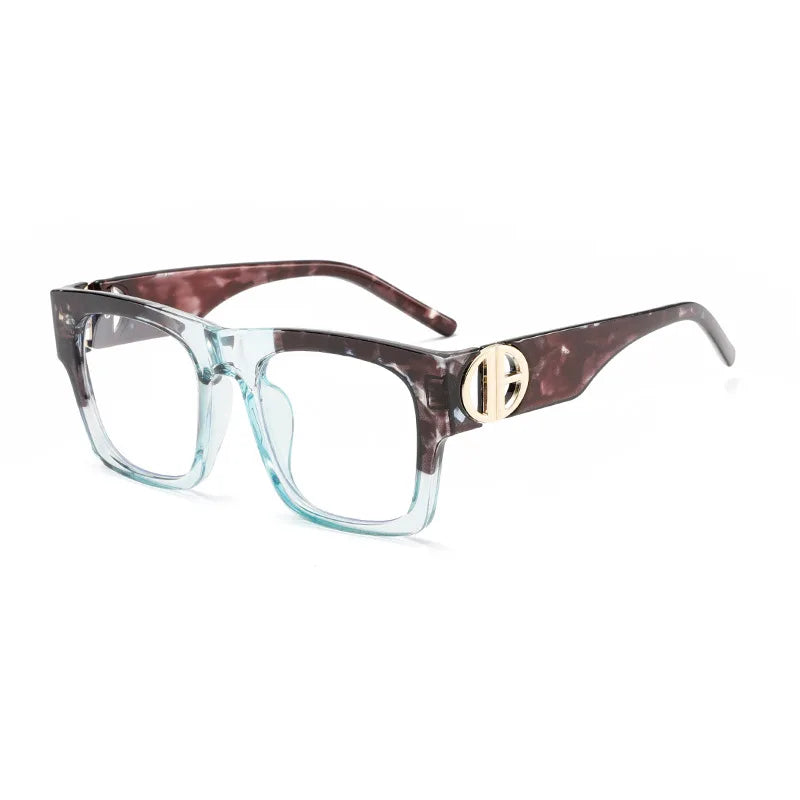 COMPUTER GLASSES / EXECUTIVE Oval Frame Anti Blue Light Blocking Glasses Plastic clear Vintage Women Men Retro Aesthetic Prescription Elegan