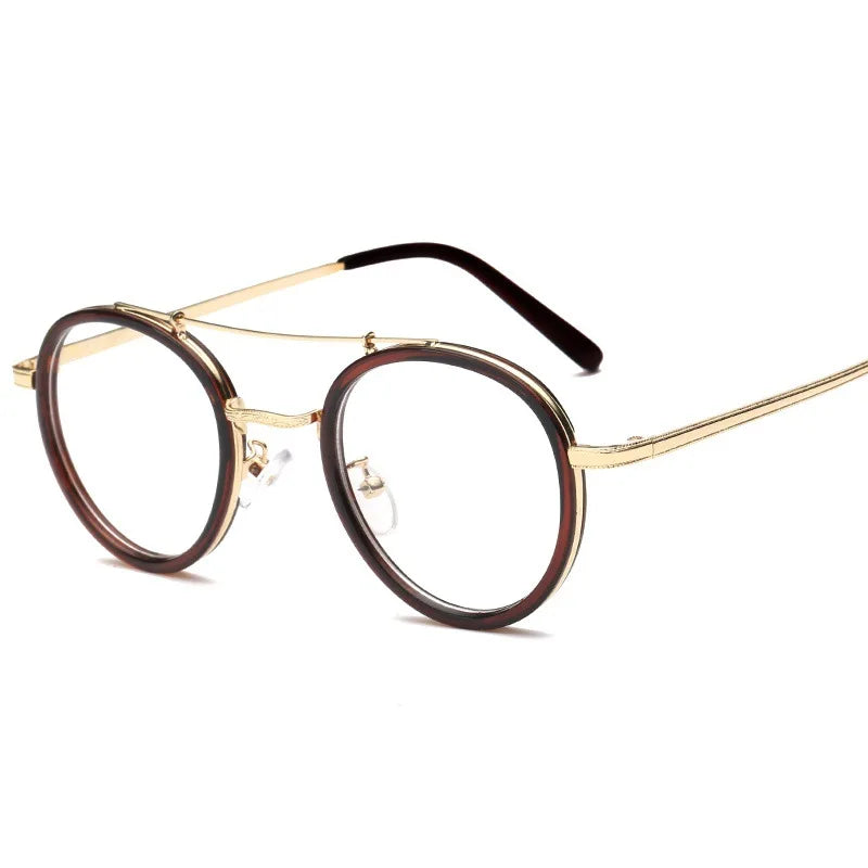 EYGLASSES FRAME EXECUTIVE Vintage Round Women Men Classic Optical Eyeglasses Clear Lens Retro Spectacles Pink Transparent Eyewear