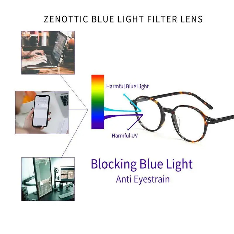 Acetate Anti Blue Light Computer Eyeglasses Unisex