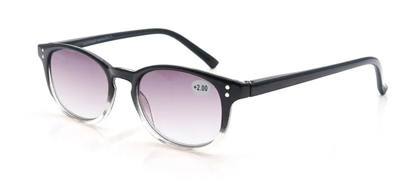 Reading Glasses Women High Quality Round Frame Eyewear Including Sun Magnifying Fashion Glasses