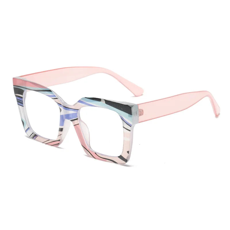 COMPUTER GLASSES / EXECUTIVE Square Glasses Frame Vintage Clear Glasses Trending Styles Blue Green Designer Fashion Computer Eyeglasses Brand