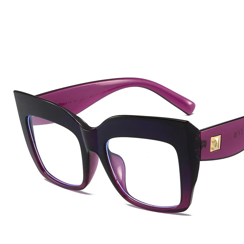 COMPUTER GLASSES / EXECUTIVE Eyeglasses New Fashion Best Selling Ladies Plastic Classic Leopard Frame Anti-blue Light Glasses