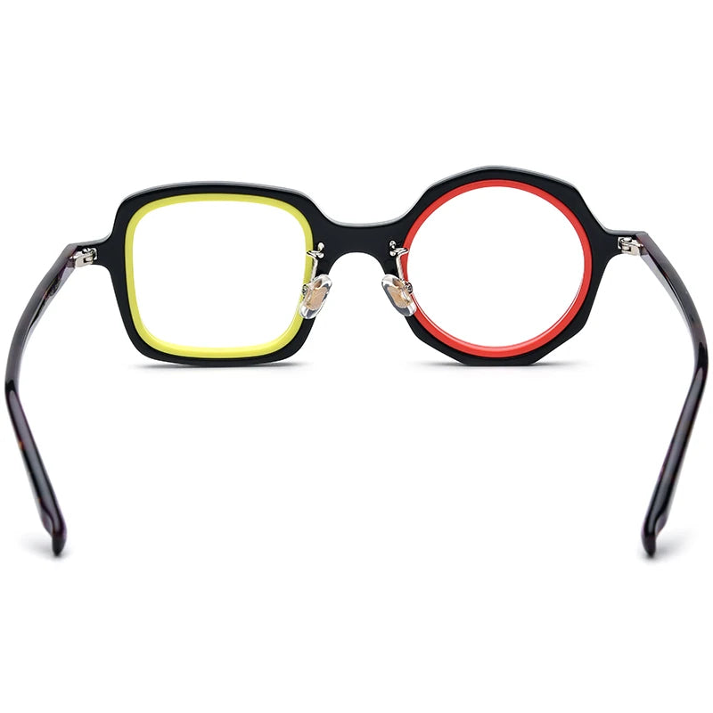 COMPUTER GLASSES / EXECUTIVE Acetate Glasses Frame Men Left Square Right Round Women Brand Design Optical Spectacle Optical