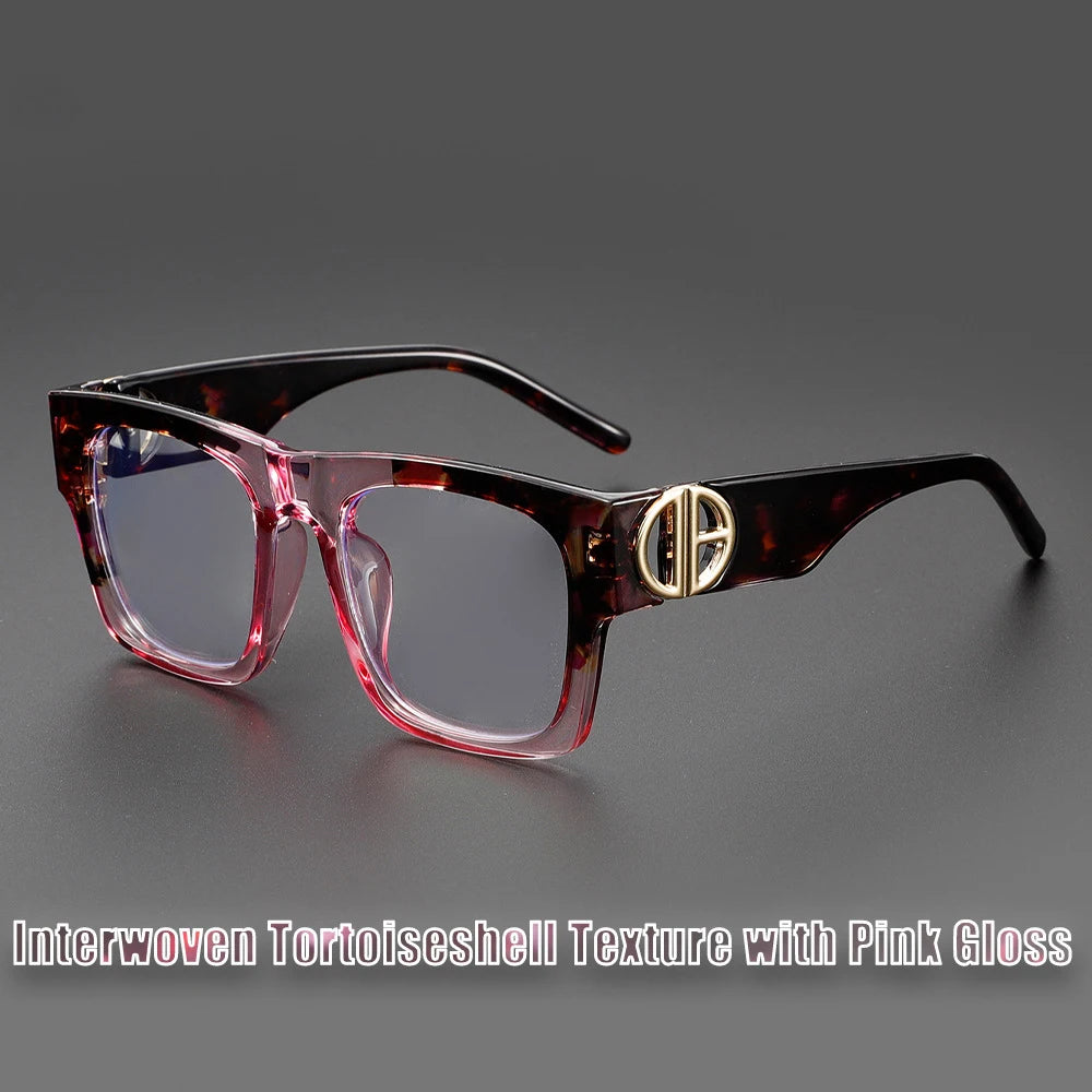 COMPUTER GLASSES / EXECUTIVE Oval Frame Anti Blue Light Blocking Glasses Plastic clear Vintage Women Men Retro Aesthetic Prescription Elegan