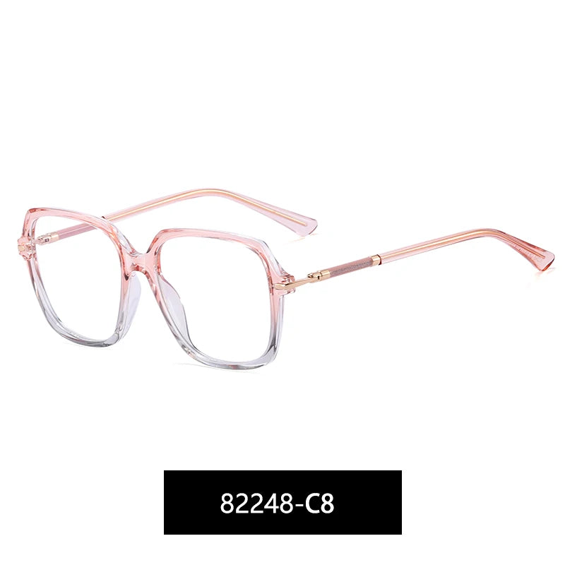 ANTI BLUE LIGHT Women's Luxury Designer Optical Frames Blue Light Blocking Prescription Glasses Rectangle Style Eyewear