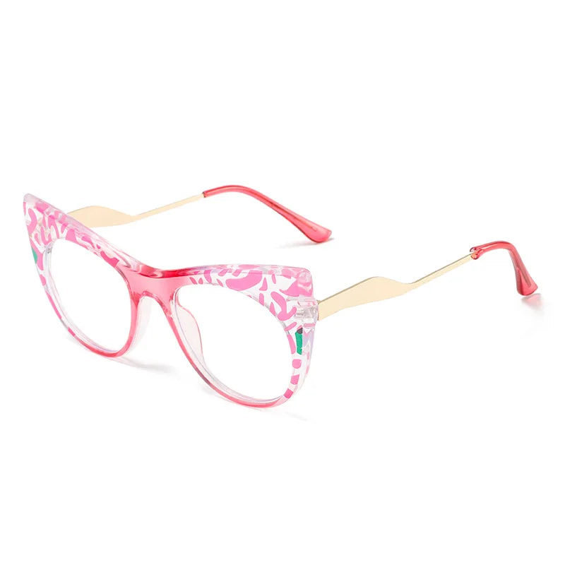 COMPUTER GLASSES / EXECUTIVE Women's Cat Eye Anti Blue Light Glasses Fashion Looking Younger Blue Ray Glasses for Daily Use
