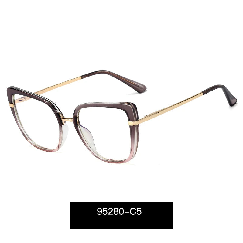 COMPUTER GLASSES / EXECUTIVE Metal Blue Light Blocking Optical Frame Women Optical Glasses