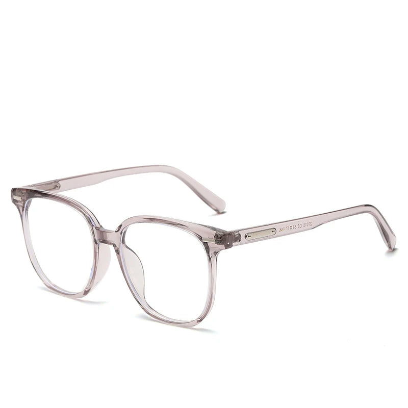 COMPUTER GLASSES / EXECUTIVE square Fashion Trendy Geometric Anti Blue Light Computer Glasses Can Be Paired with Myopia