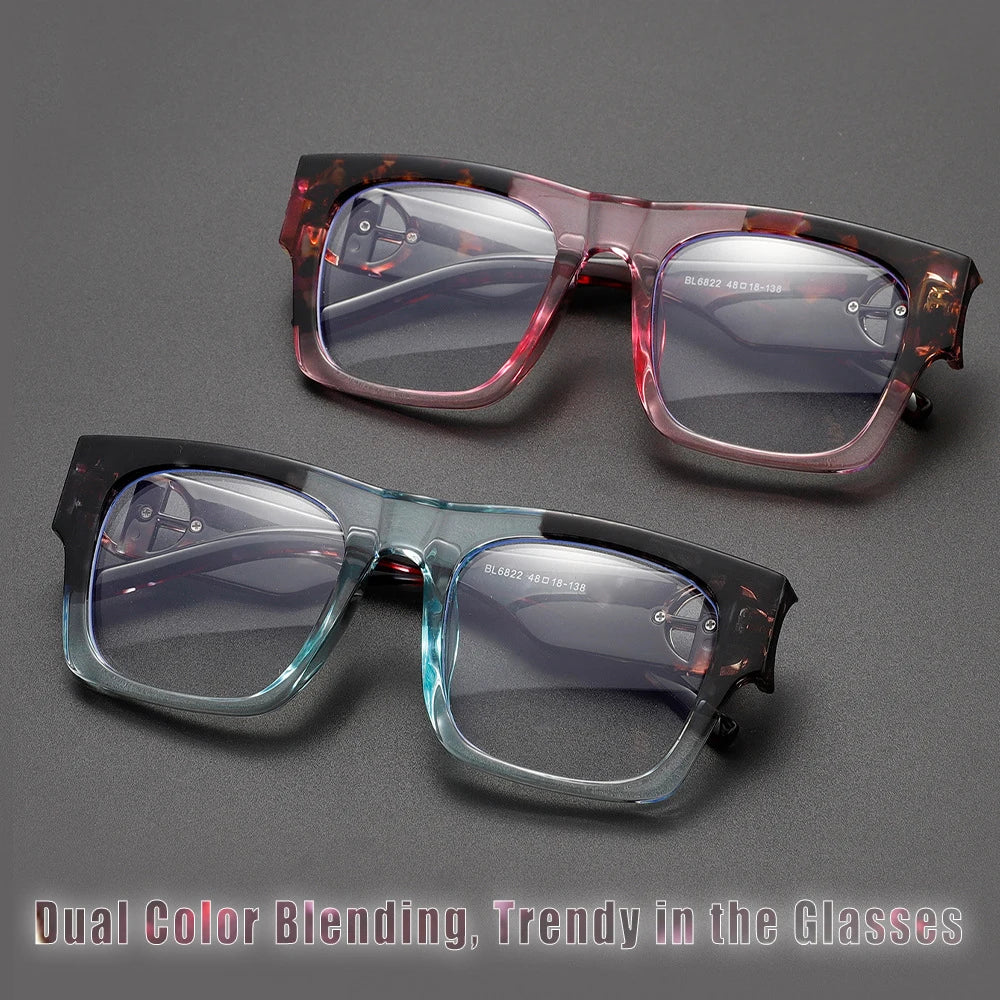 COMPUTER GLASSES / EXECUTIVE Oval Frame Anti Blue Light Blocking Glasses Plastic clear Vintage Women Men Retro Aesthetic Prescription Elegan