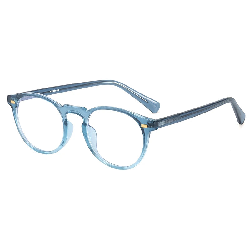 ANTI BLUE LIGHT Round Oval Eyeglasses Frame with Lenses