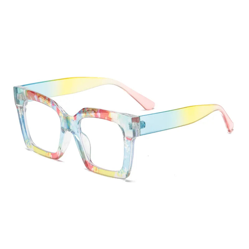 COMPUTER GLASSES / EXECUTIVE Square Glasses Frame Vintage Clear Glasses Trending Styles Blue Green Designer Fashion Computer Eyeglasses Brand