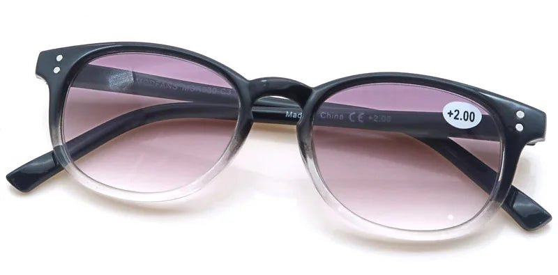 Reading Glasses Women High Quality Round Frame Eyewear Including Sun Magnifying Fashion Glasses