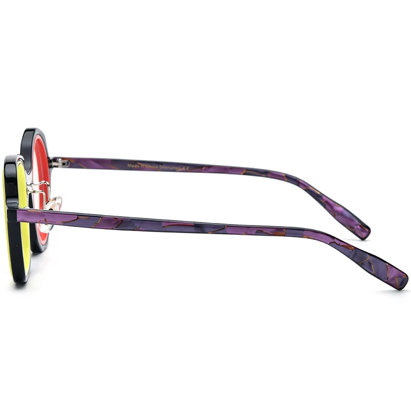 COMPUTER GLASSES / EXECUTIVE Acetate Glasses Frame Men Left Square Right Round Women Brand Design Optical Spectacle Optical