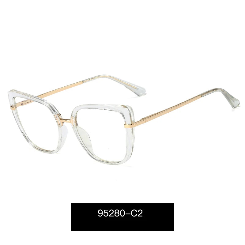COMPUTER GLASSES / EXECUTIVE Metal Blue Light Blocking Optical Frame Women Optical Glasses