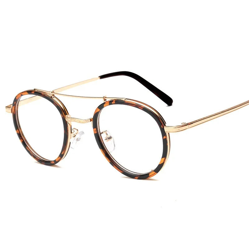 EYGLASSES FRAME EXECUTIVE Vintage Round Women Men Classic Optical Eyeglasses Clear Lens Retro Spectacles Pink Transparent Eyewear