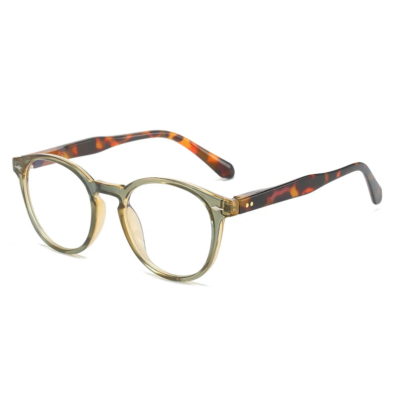 Reading Glasses Round Frame Glasses Women Corrective Eyeglasses Flexible.