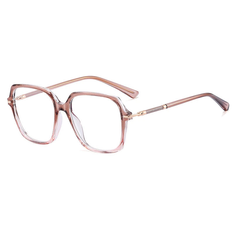 ANTI BLUE LIGHT Women's Luxury Designer Optical Frames Blue Light Blocking Prescription Glasses Rectangle Style Eyewear