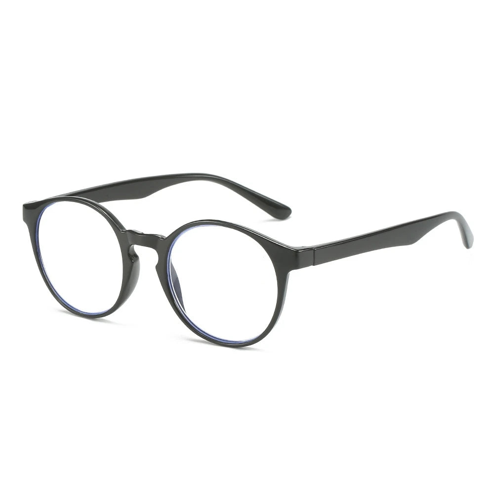Reading Glasses Round Frame Presbyopia Corrective Eyeglasses Flexible