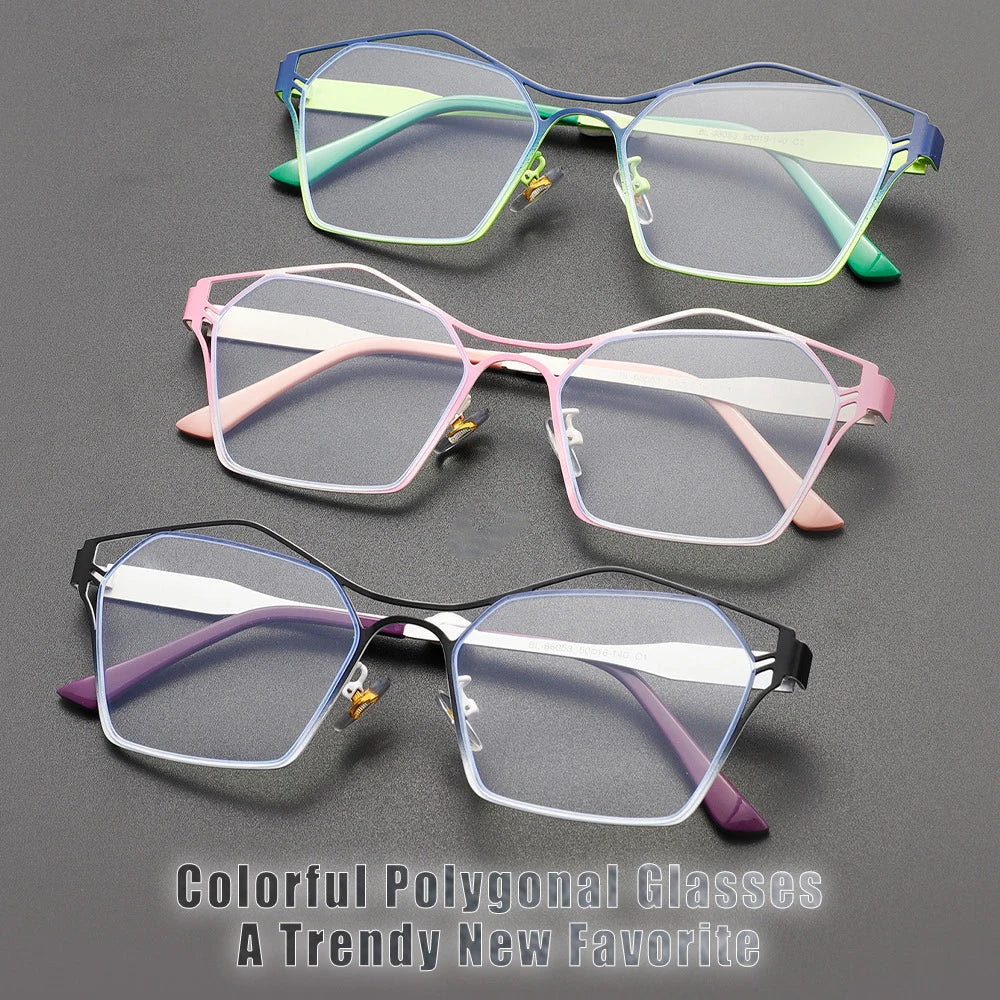 COMPUTER GLASSES / EXECUTIVE Fashion Anti Blue Light Blocking Eyewear Optical Frame Eye Transparent Green Color Cat Eye Fashion Women's Trendy Glasses