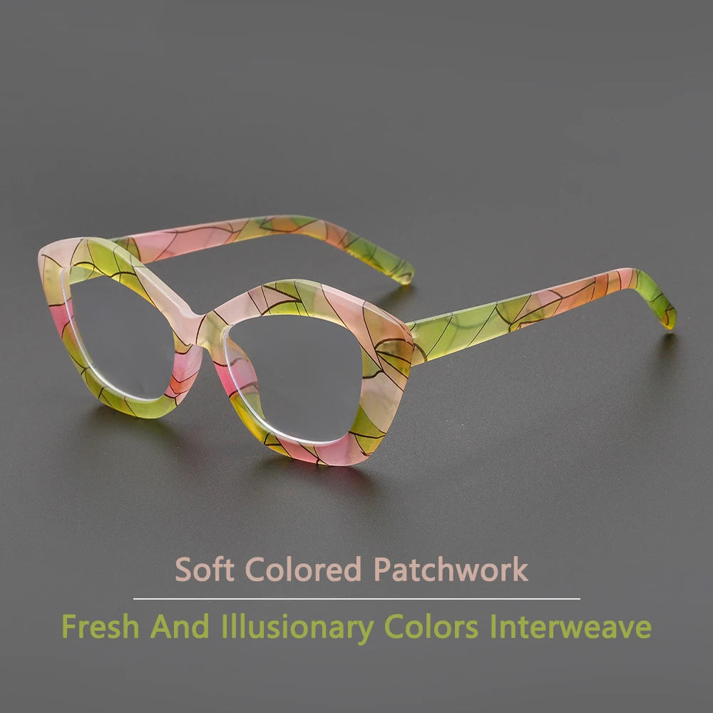 New Irregular Marbling AntiCOMPUTER GLASSES / EXECUTIVE -Blue Light Flat Mirror Eyewear Optical Glasses Fashion Designer Spectacle Eyeglasses Frame