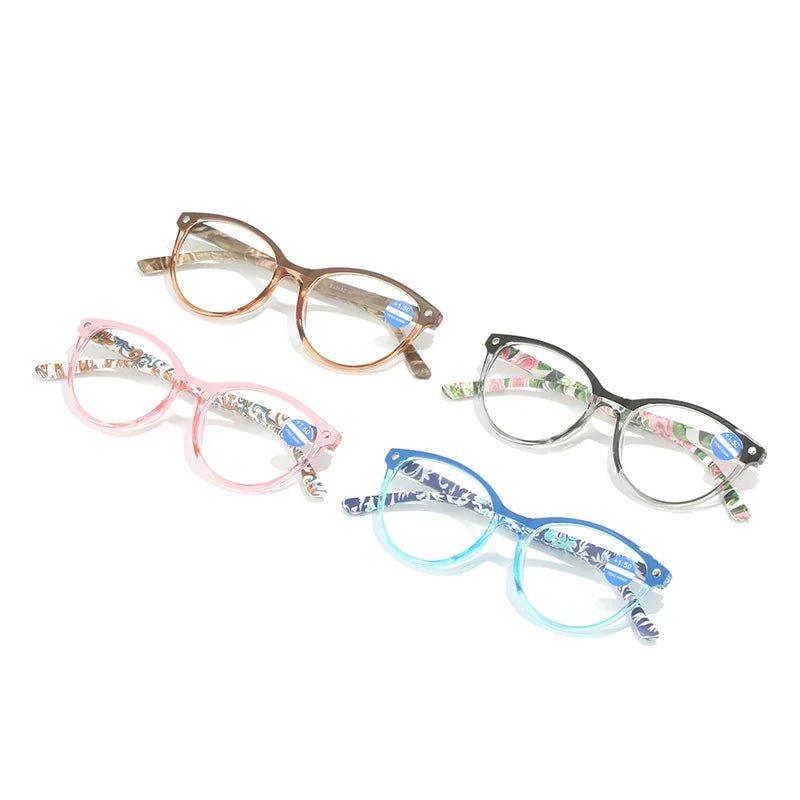Reading Glasses Unisex Slim 1pc PC Squared Blue Light Blocking Presbyopia Corrective Eyeglasses for Men Women Brown