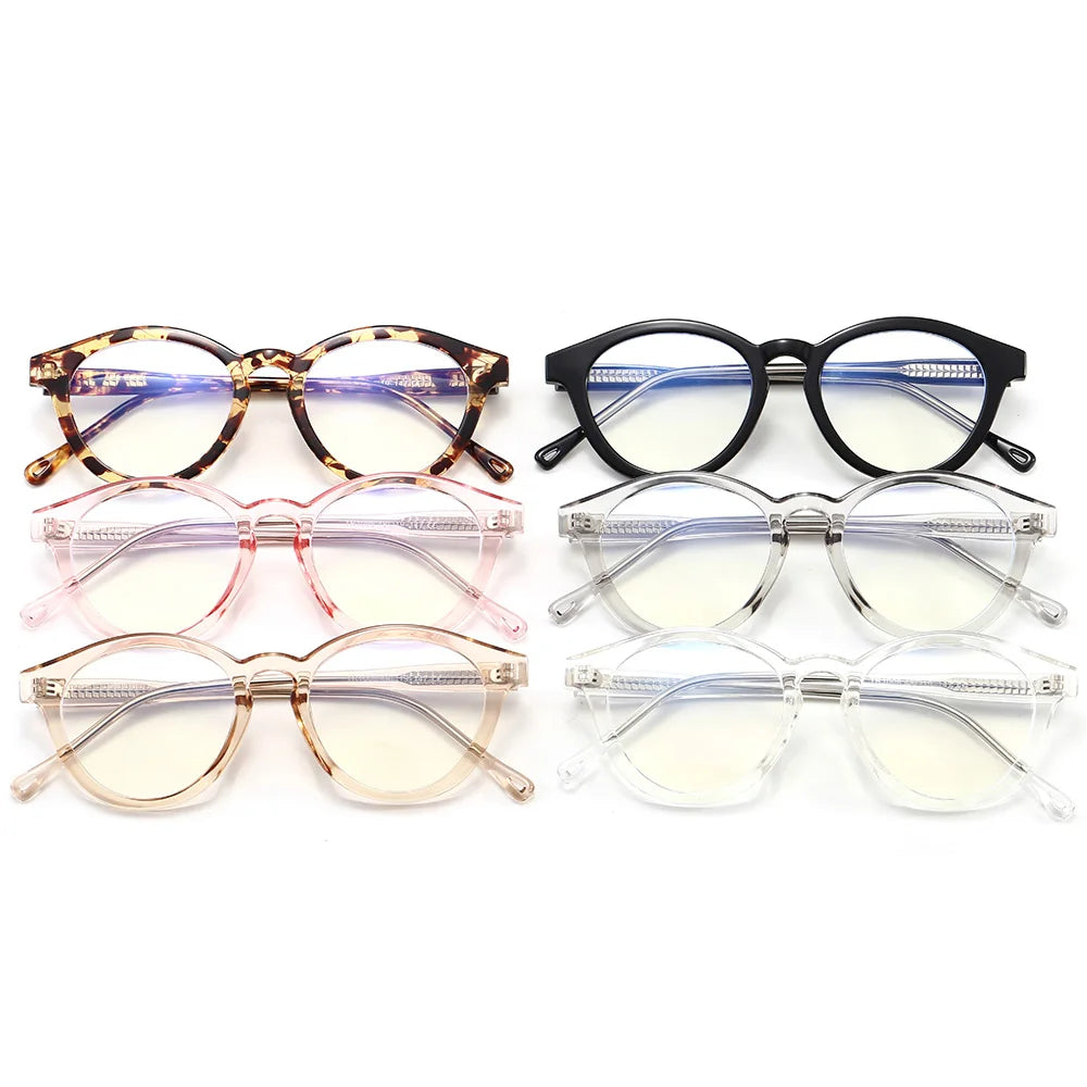 ANTI BLUE LIGHT Round Frame Eyeglasses Glasses