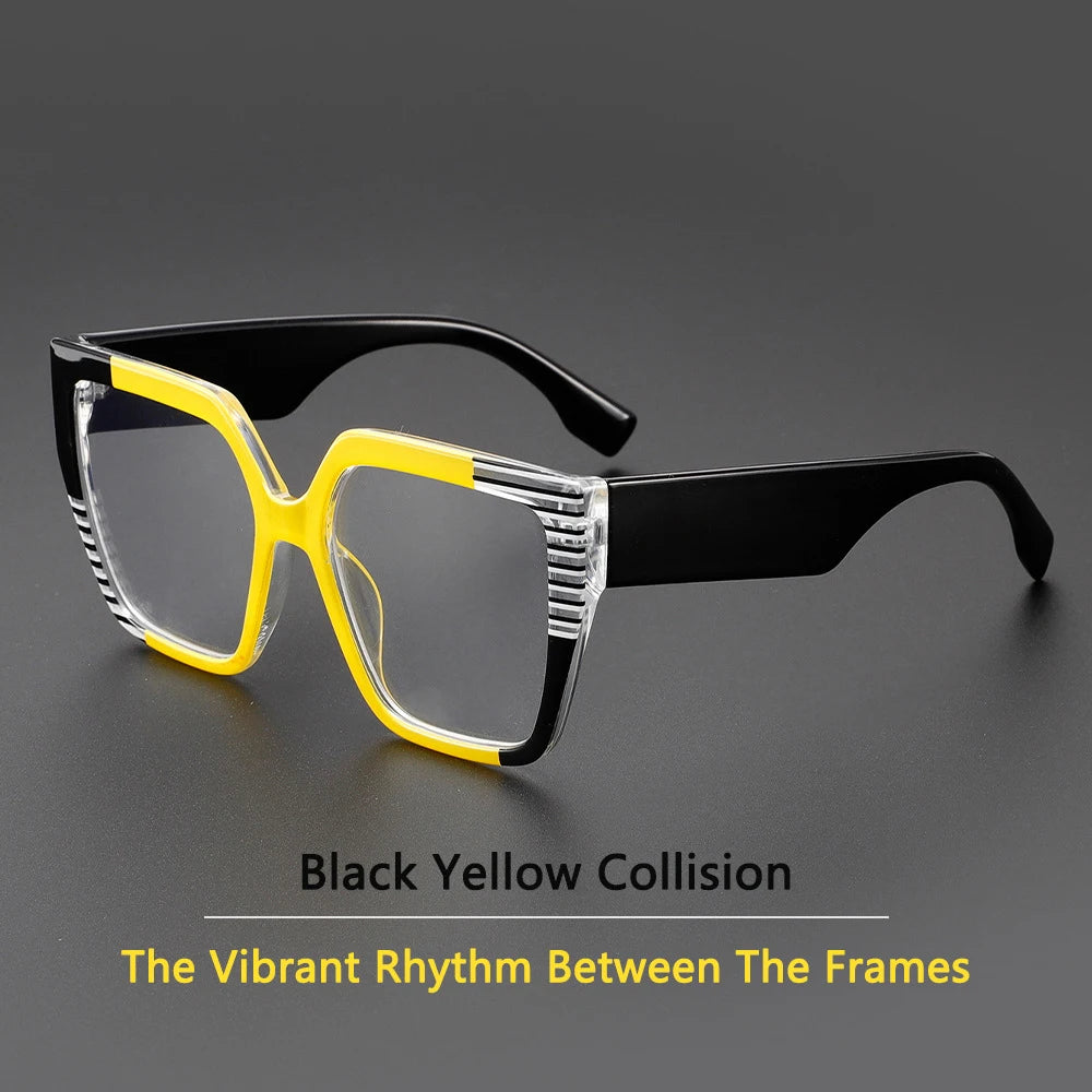 COMPUTER GLASSES / EXECUTIVE Multicolor Oversize Square Anti Blue Light Glasses New Trendy Women Men Blue Light Blocking Glasses