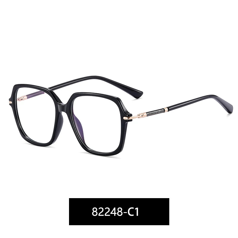 ANTI BLUE LIGHT Women's Luxury Designer Optical Frames Blue Light Blocking Prescription Glasses Rectangle Style Eyewear