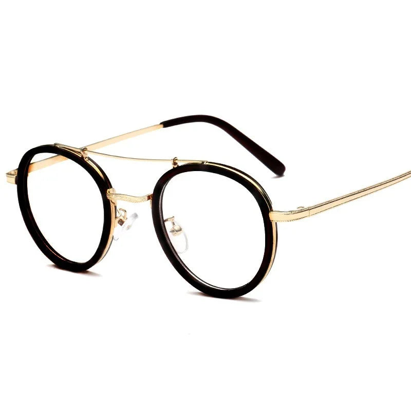 EYGLASSES FRAME EXECUTIVE Vintage Round Women Men Classic Optical Eyeglasses Clear Lens Retro Spectacles Pink Transparent Eyewear