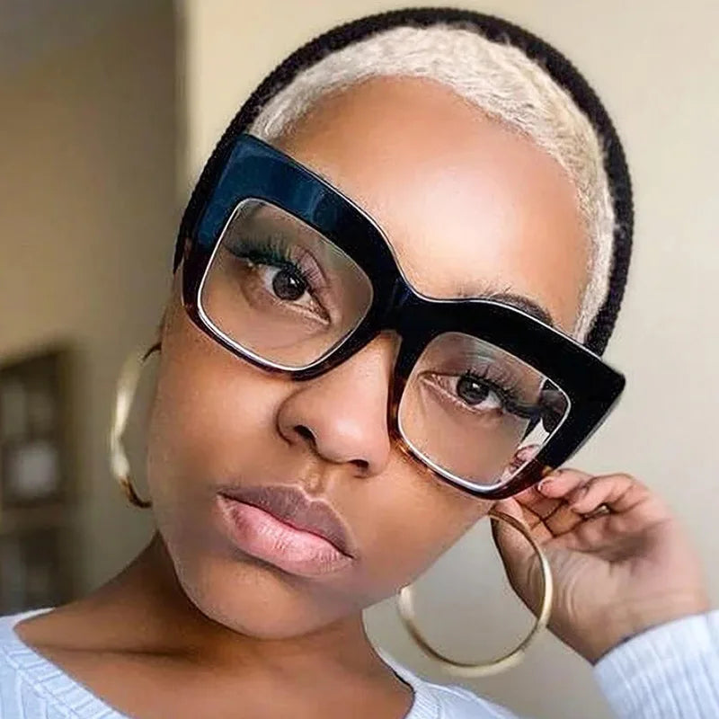 COMPUTER GLASSES / EXECUTIVE Eyeglasses New Fashion Best Selling Ladies Plastic Classic Leopard Frame Anti-blue Light Glasses