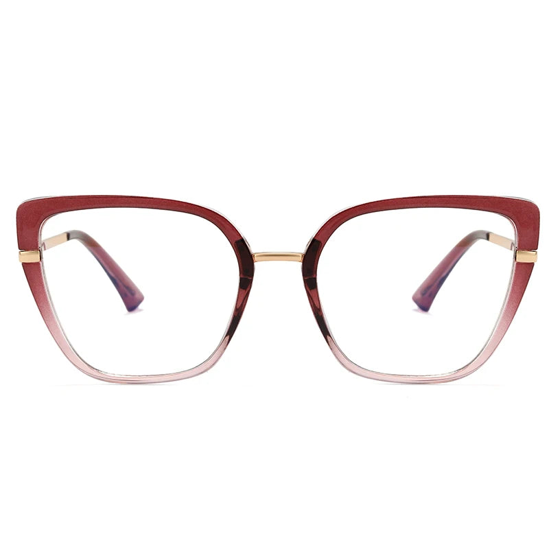 COMPUTER GLASSES / EXECUTIVE Metal Blue Light Blocking Optical Frame Women Optical Glasses